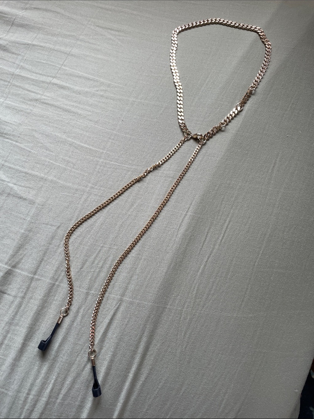 Gold-Tone Curb Chain AirPod Lanyard Necklace - Picture 4 of 4